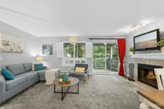 Covered Deck w additional storage closet backs to greenbelt