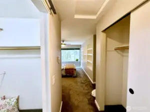 2 Closets:  1 Walk in / 1 traditional