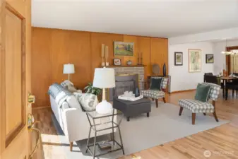 Enter to spacious living room.