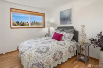 Three bedrooms and full bath on main level.