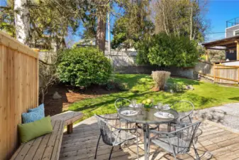 Good size yard with shade trees.