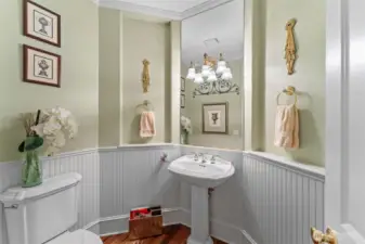 Main Floor half bath.
