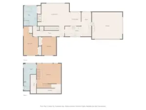 Floor plan with both floors included.