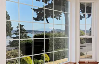 Windows of views from lower level bedroom too!