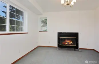 3rd bedroom with fireplace