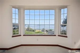 From the living room windows.