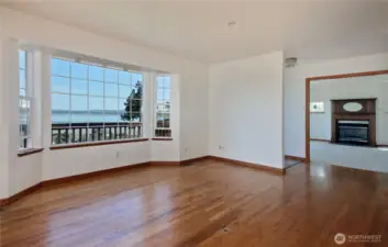 Family room looking into the living room.