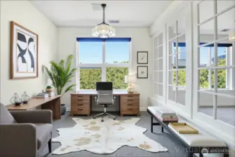 Virtually Staged Office/Guest Bedroom