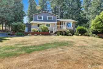 Front of the house looks East
