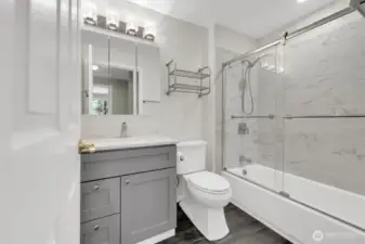 Hallway bathroom