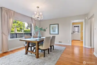 Hardwood floors throughout main level.