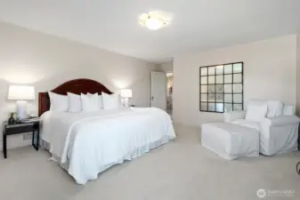 Generously sized primary suite