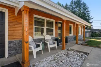 Soak up the afternoon sun from the front porch!