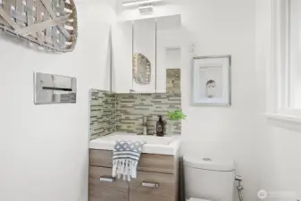 Primary half bathroom