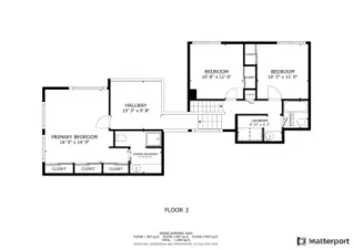 Primary, loft and upper bedrooms