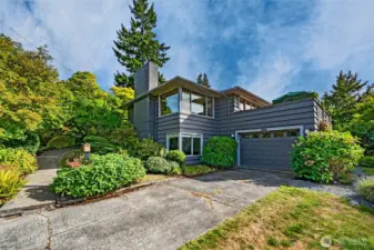 Peaceful setting for this  mid-century home!