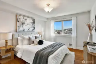 Spacious primary bedroom