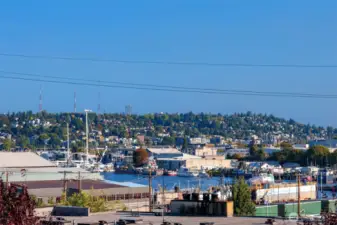 Ballard Locks are a significant part of the Northwest's heritage. Beautiful busy maritime activity and fish climbing ladders.