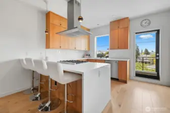 Breakfast bar.