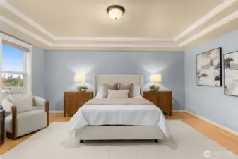 Check out the ceilings and bamboo floors