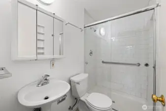Primary Bath with updated shower