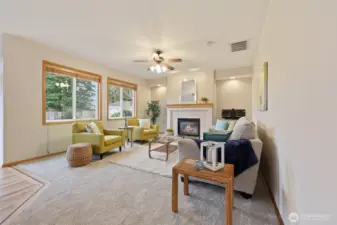 Plenty of space in the fabulous living room.