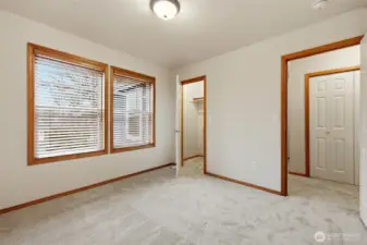 Second bedroom located next to the first bedroom upstairs. Across the hall you see the linen closet.