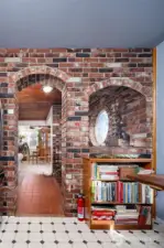 Amazing hearth brick work