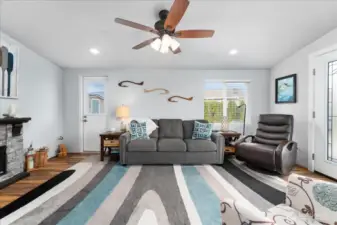 Natural light fills the interior space