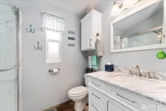 Bathroom with standup shower