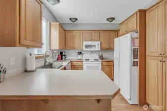 Kitchen with functional layout and natural light