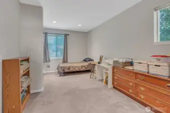 Main floor bedroom with access to 3/4 bathroom