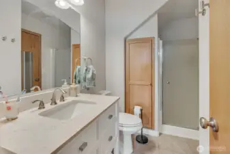 3/4 bathroom on main floor