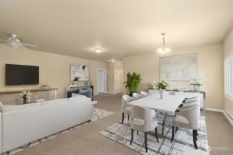 Virtual Staging above the "Helicopter Garage."
