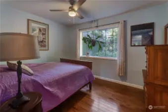 Bedroom Off Of Living Room Faces The Front Of The Property.