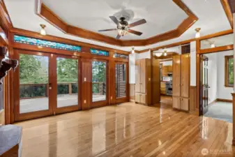 Custom Built-Ins, Floor to Ceiling Windows