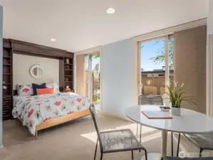 2nd bedroom suite with access to large patio area