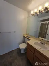 Master Bathroom with Shower!