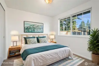 Bedroom #1 is Virtually Staged