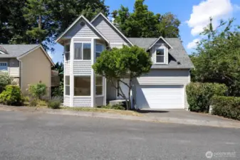 This house has great curb appeal and is in a quiet location at the end of a street.