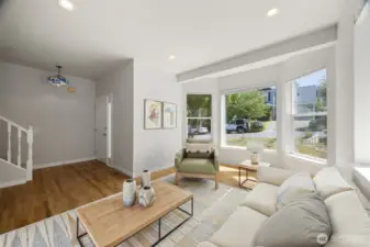 Welcome inside this lovely home! This virtually staged and the hardwood floors are gorgeous.