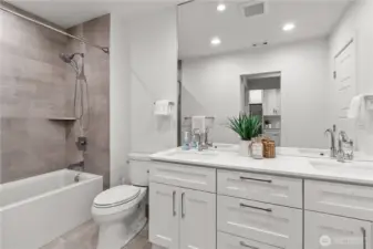Full bathroom in basement