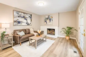 2nd Living Space w/ Wood burning fireplace!