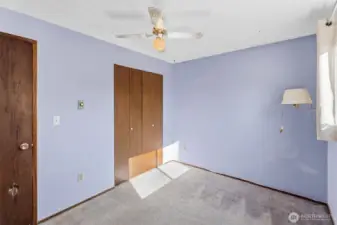 bedroom 2 in rear of home