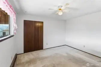 bedroom 3, largest of the 3, in rear of home