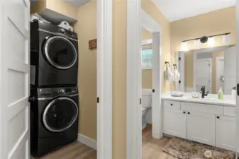 Full Size stacking Washer & Dryer.