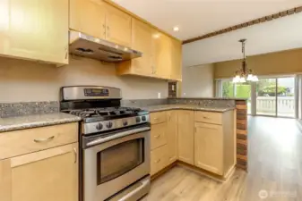 The kitchen was updated August 2025