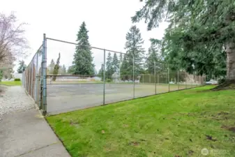 Community tennis and athletic courts