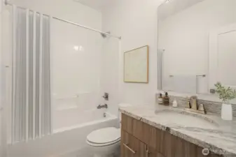 Second bathroom (virtually staged)