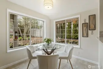 Eating area in the kitchen